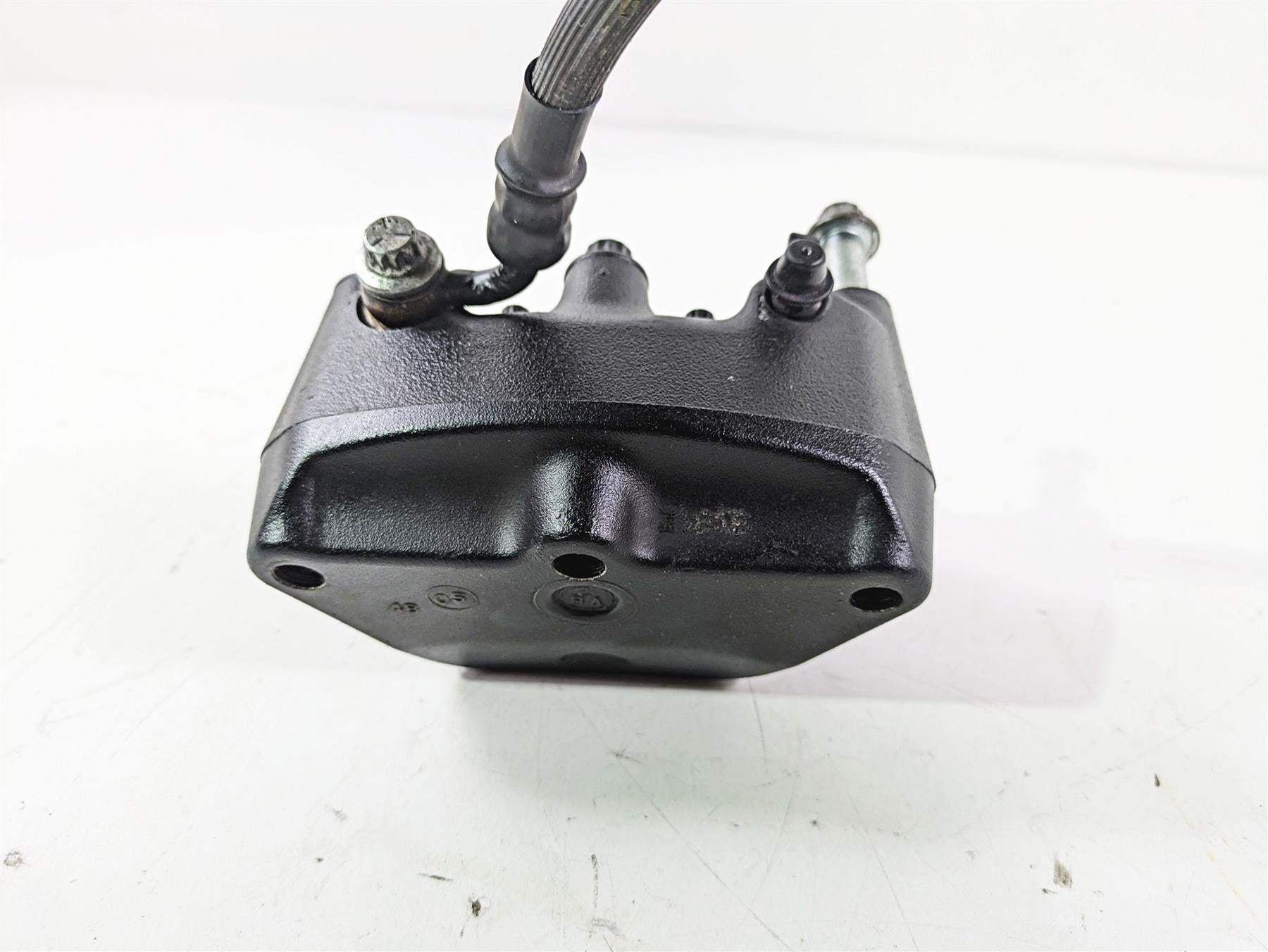 2007 Harley FXDWG Dyna Wide Glide Front Brake Caliper + Line 44046-00D {{ shop.shopifyCountryName }} - Mototech271