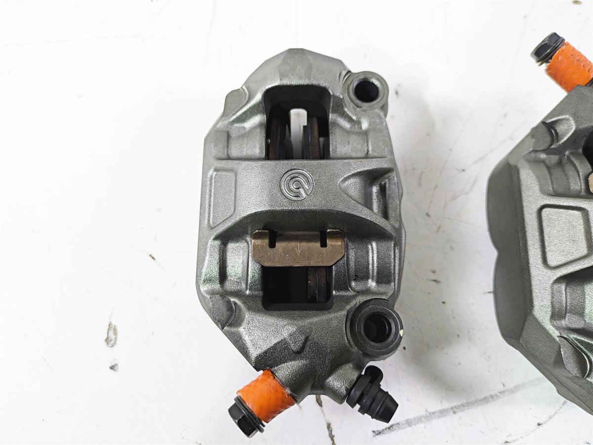 2015 Ducati Panigale 1299 S Front Brake Caliper Set Brembo 100mm 61041371A {{ shop.shopifyCountryName }} - Mototech271