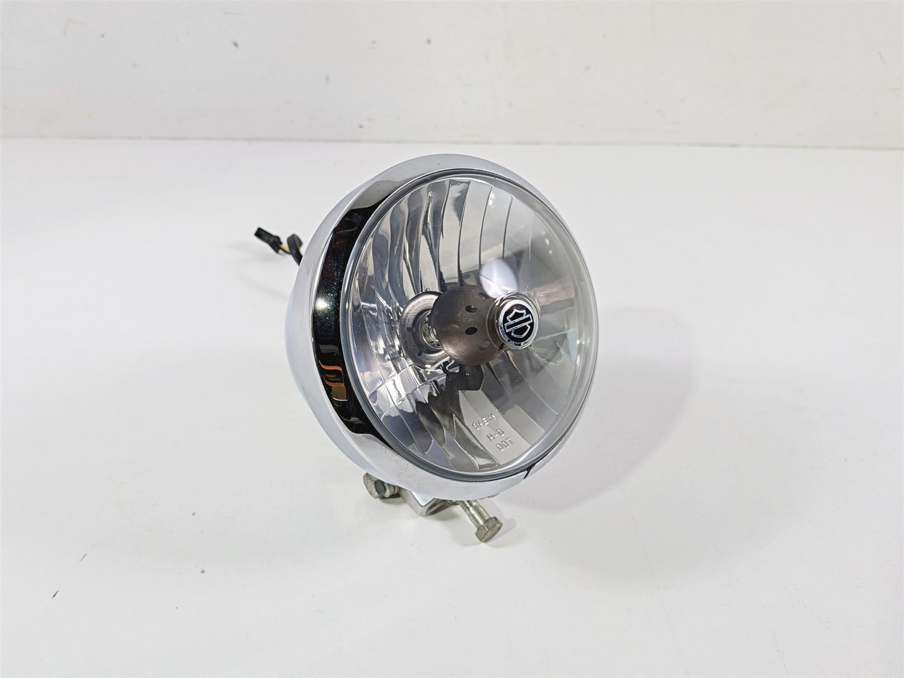 2009 Harley FXCWC Softail Rocker Headlight Head Light Lamp & Mount 69453-08 {{ shop.shopifyCountryName }} - Mototech271
