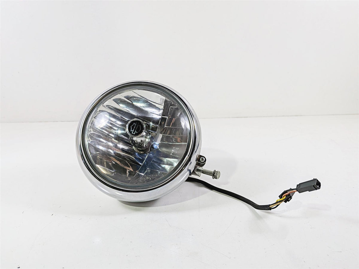 2005 Harley Softail FLSTFSE CVO Fat Boy Headlight Lamp & Chrome Bucket 67903-00A-Mototech271