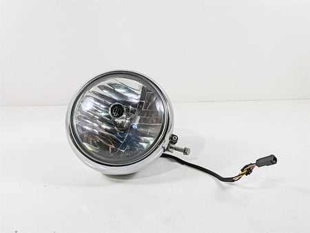 2005 Harley Softail FLSTFSE CVO Fat Boy Headlight Lamp & Chrome Bucket 67903-00A-Mototech271