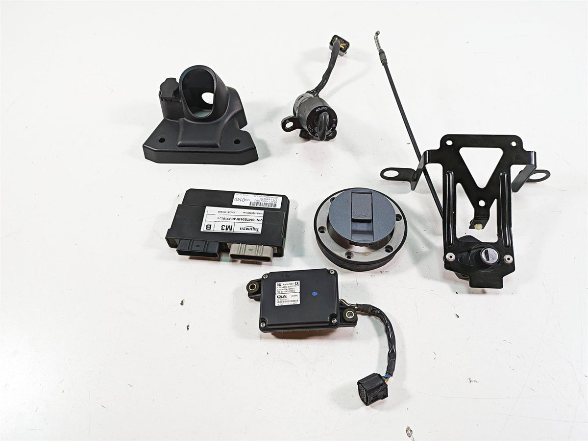 2012 Triumph Tiger 800XC ABS Cdi Ecu Ecm Ignition Switch Key Lock Set T1290187 {{ shop.shopifyCountryName }} - Mototech271