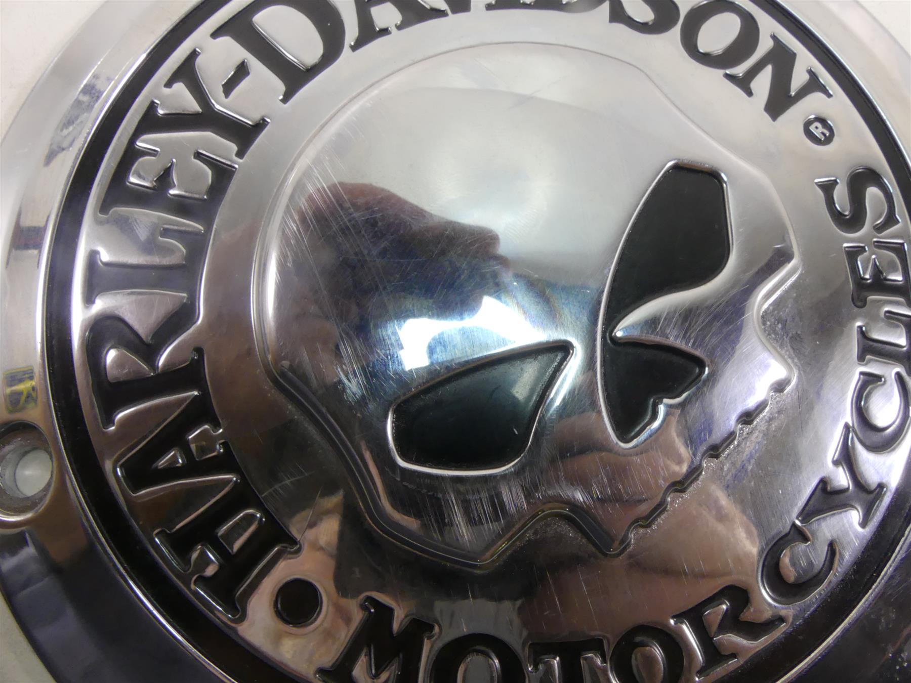 2010 Harley Touring FLHX Street Glide Round Derby Cover Willie G Skull 25441-04 {{ shop.shopifyCountryName }} - Mototech271