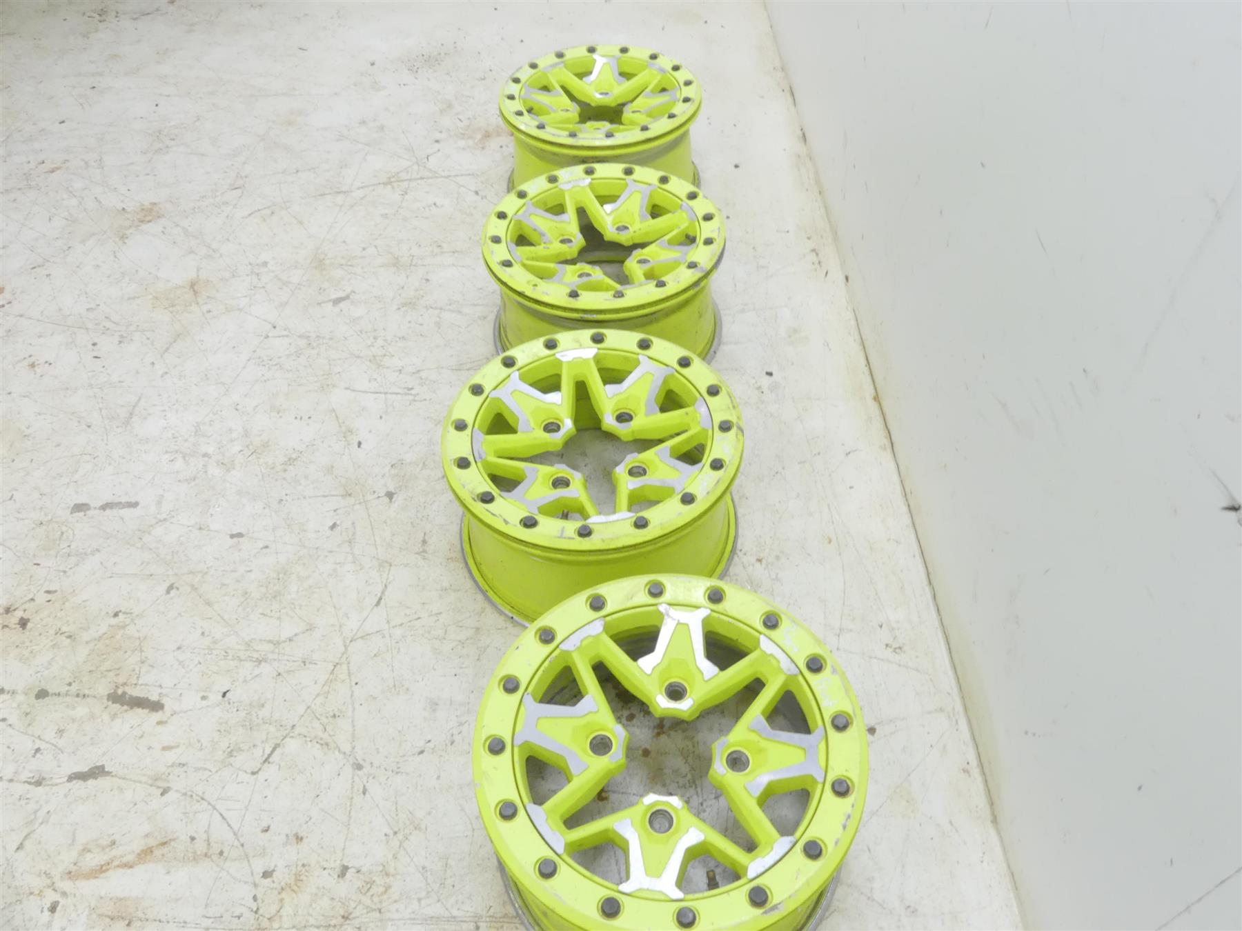 2020 Can Am Maverick X3 XMR Turbo RR 14x7 Manta Green Wheel Set 705402473 {{ shop.shopifyCountryName }} - Mototech271