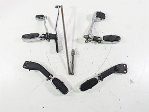 2007 Harley FXDWG Dyna Wide Glide Crested Footpeg Shift Brake Pedal Set 33693-03 | Mototech271