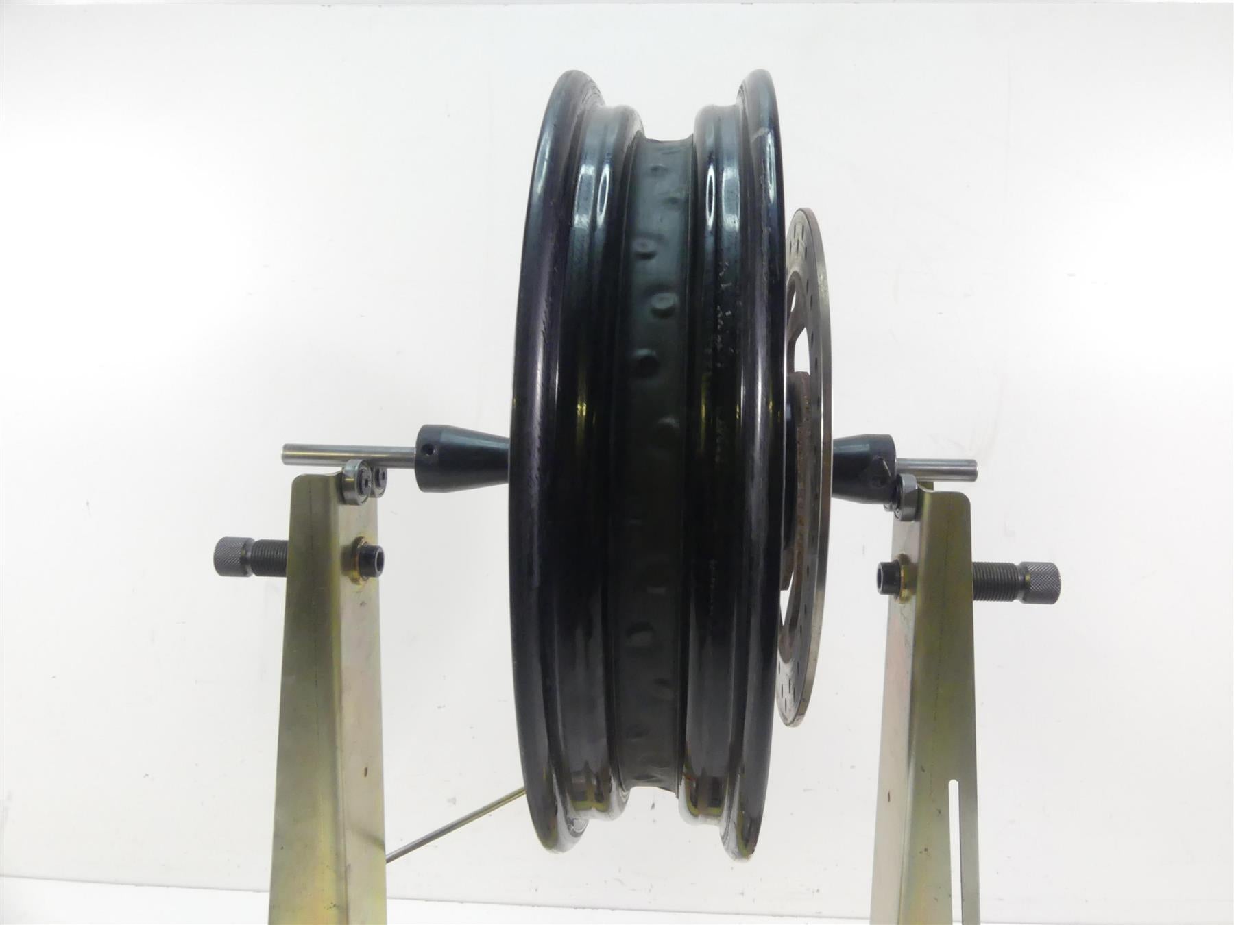 2016 Harley FLS Softail Slim Front Spoke Wheel Rim 16x3 + Rotor -Read 55107-12 {{ shop.shopifyCountryName }} - Mototech271