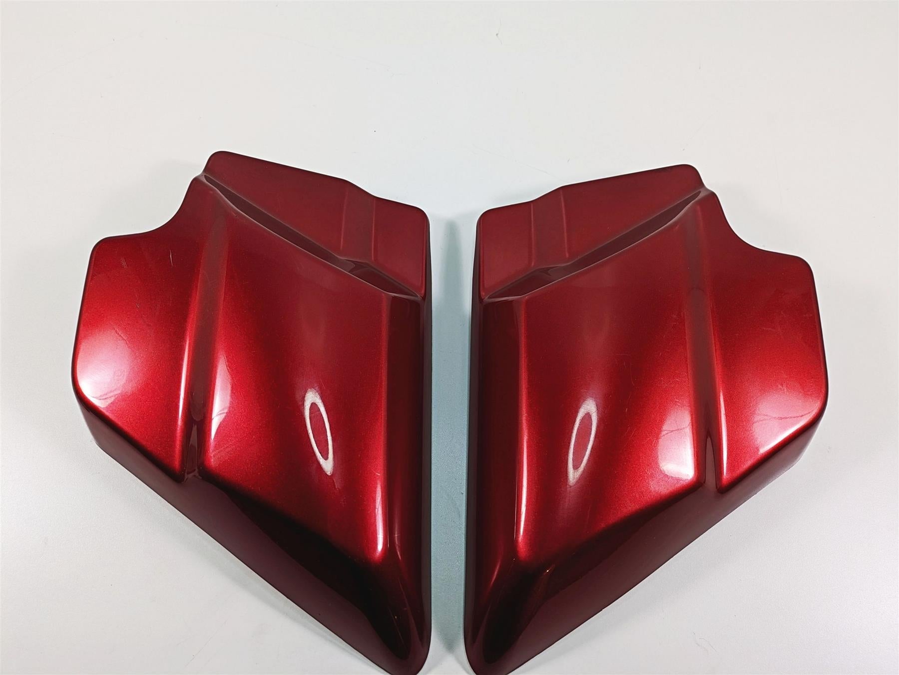 2013 Harley Touring FLHX Street Glide Side Cover Amber Red Sunglo Set 66250-09 {{ shop.shopifyCountryName }} - Mototech271