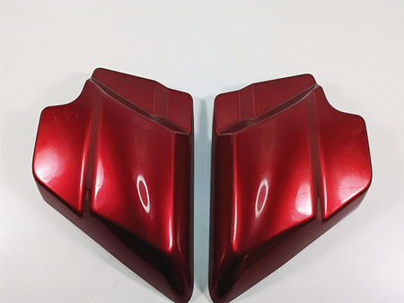 2013 Harley Touring FLHX Street Glide Side Cover Amber Red Sunglo Set 66250-09 {{ shop.shopifyCountryName }} - Mototech271