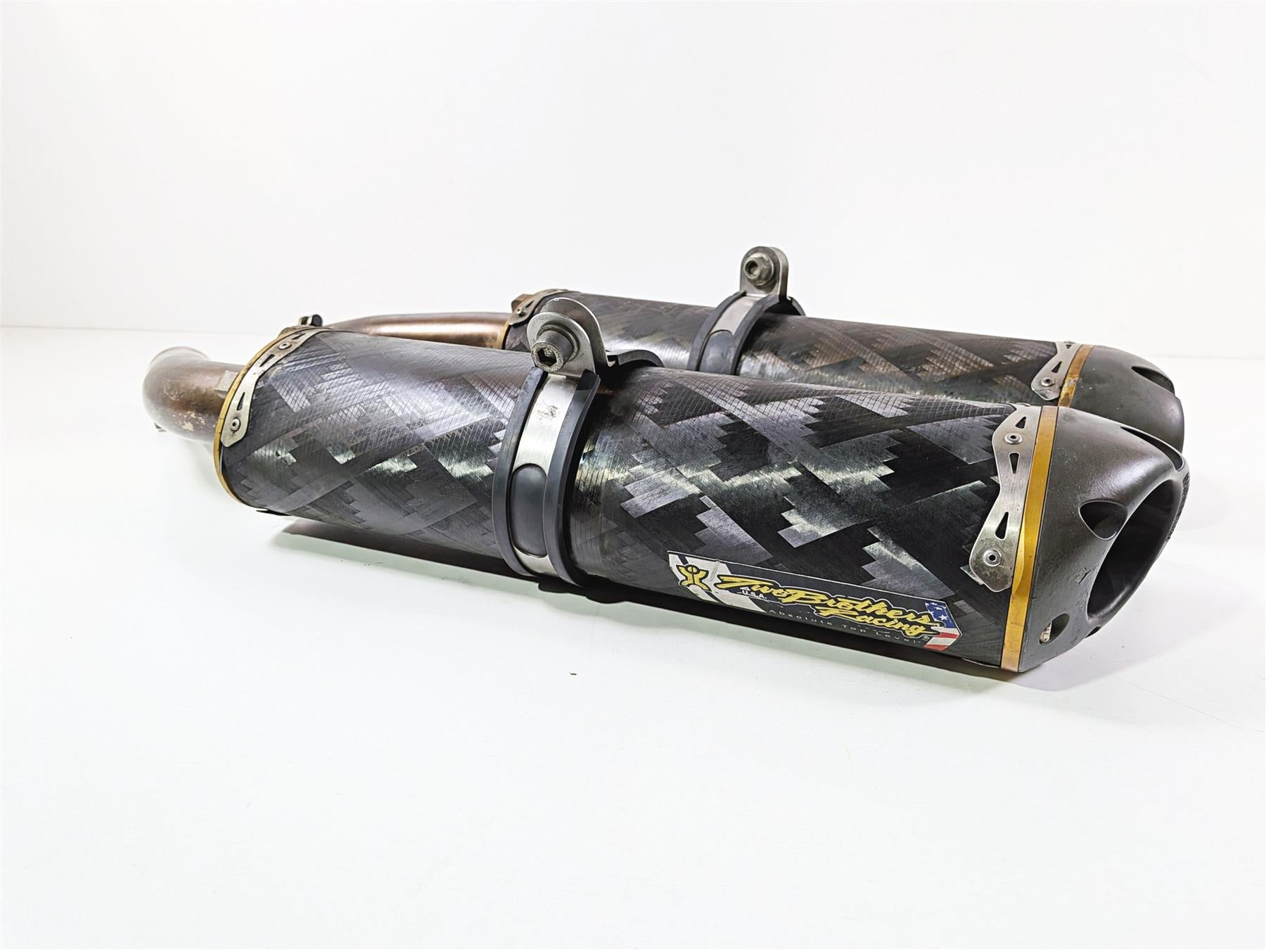 2008 Yamaha YZF R1 RN19 TBR Two Brothers Racing Exhaust Pipe Muffler Set {{ shop.shopifyCountryName }} - Mototech271