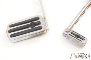 1991 Harley Touring FLHTC Electra Glide FR CHROME Floorboards Shift & Brake Ped | Mototech271