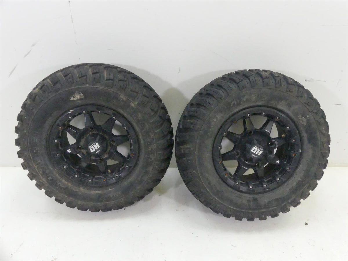 STI HD5 Beadlock Wheel 14x7 + Gbc Kanati Mongrel 28x10-R14 Tire Set 14HB523 {{ shop.shopifyCountryName }} - Mototech271