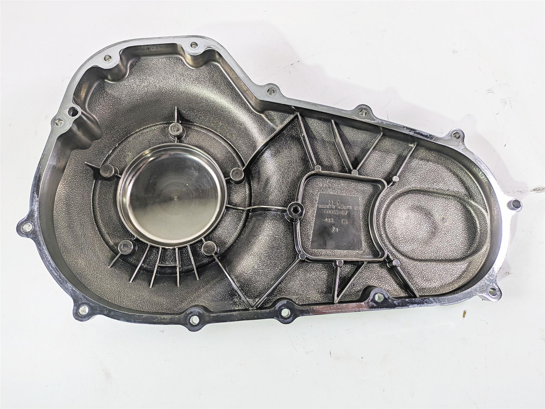 2010 Harley Touring FLHXSE CVO Street Glide Outer Primary Clutch Cover 60553-07A {{ shop.shopifyCountryName }} - Mototech271