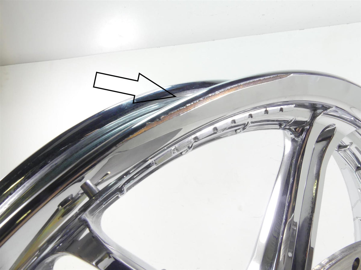 2009 Harley FXDL Dyna Low Rider Slotted 6 Spoke 19x2.5 Chrome Wheel - Read {{ shop.shopifyCountryName }} - Mototech271