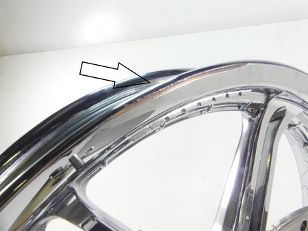 2009 Harley FXDL Dyna Low Rider Slotted 6 Spoke 19x2.5 Chrome Wheel - Read {{ shop.shopifyCountryName }} - Mototech271