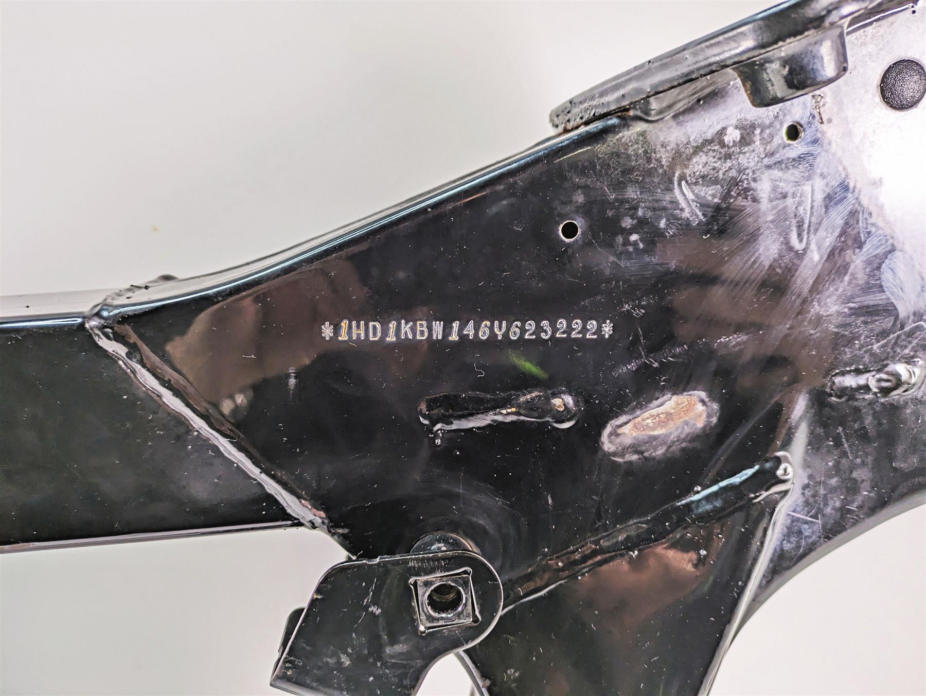 2006 Harley Touring FLHXI Street Glide Straight Main Frame Chassis With Salvage Texas Title 47900-02A {{ shop.shopifyCountryName }} - Mototech271