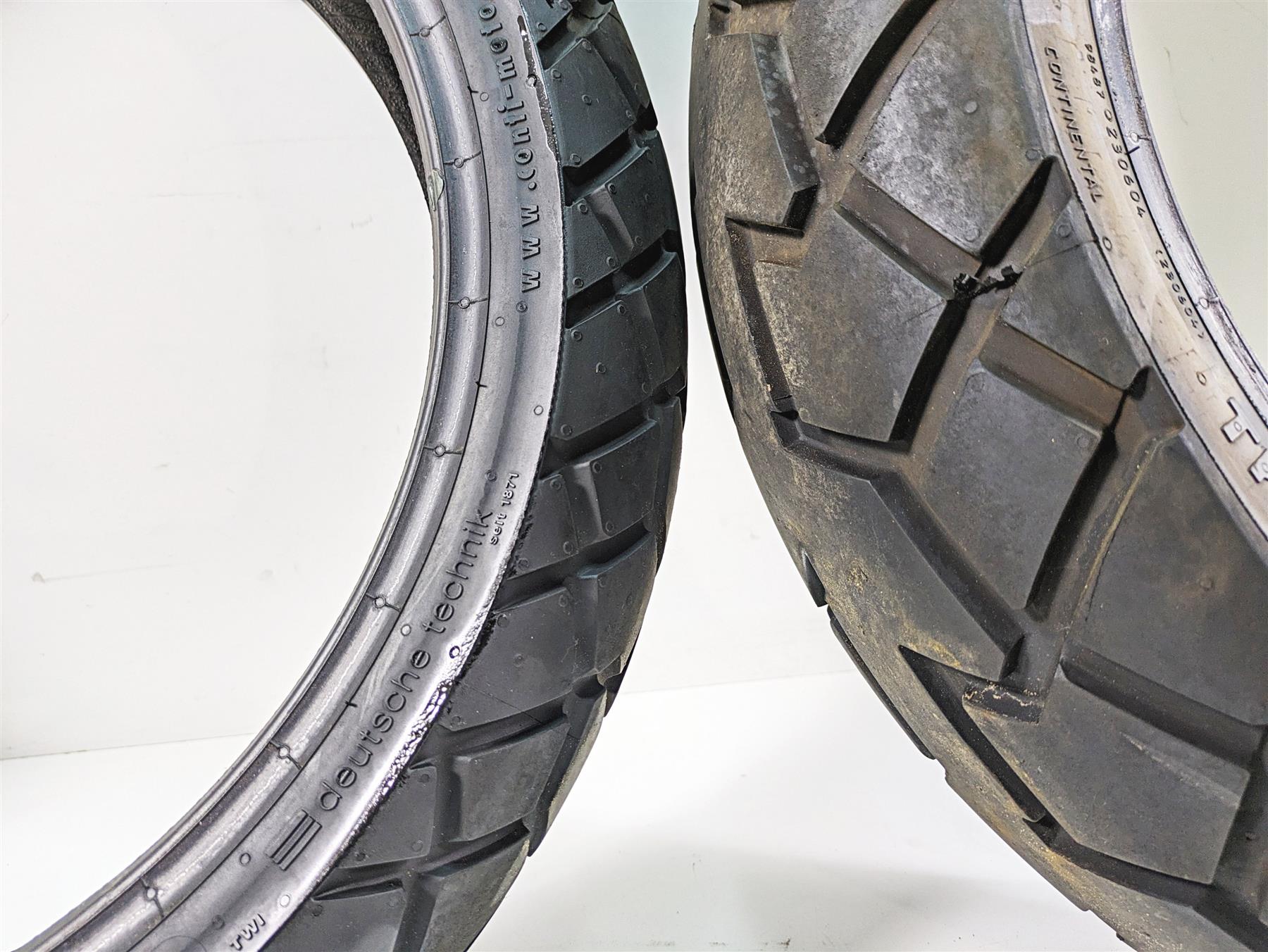 Used Front Rear Motorcycle Tire Set Continental TKC 70 120/70R17 180/55R17 -Read {{ shop.shopifyCountryName }} - Mototech271