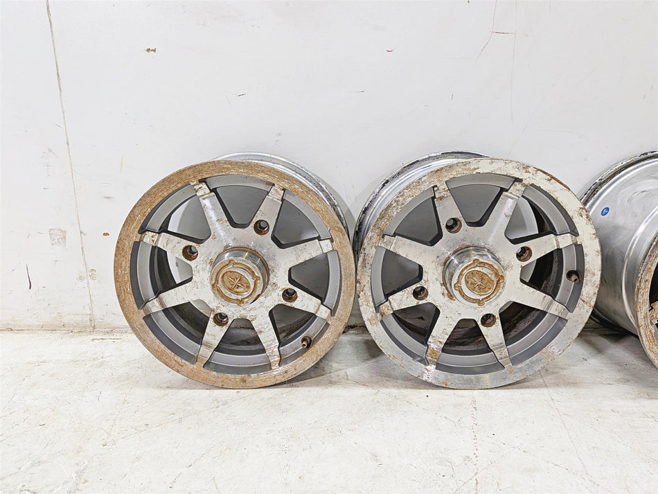 2012 Polaris Ranger 800 XP 12x6 12x8 Cast Front Rear Wheel Rim Set 1521106 {{ shop.shopifyCountryName }} - Mototech271