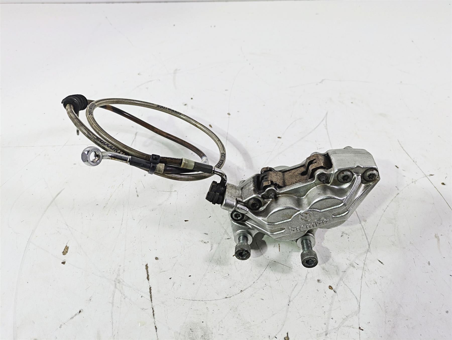 2004 Victory Kingpin Front Brembo Brake Caliper + Line 1910726 {{ shop.shopifyCountryName }} - Mototech271