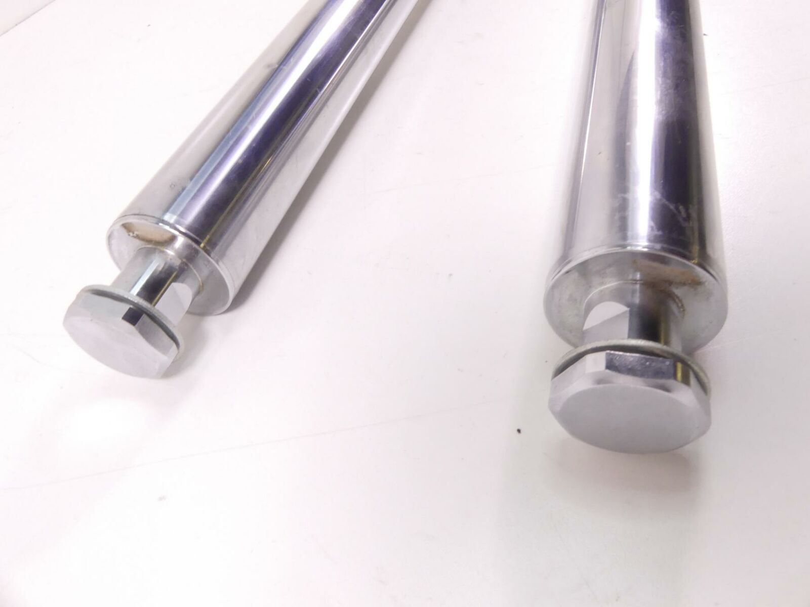2009 Harley FXCW Softail Rocker Straight Front Fork Damper Leg Set -49mm 46524-0 {{ shop.shopifyCountryName }} - Mototech271