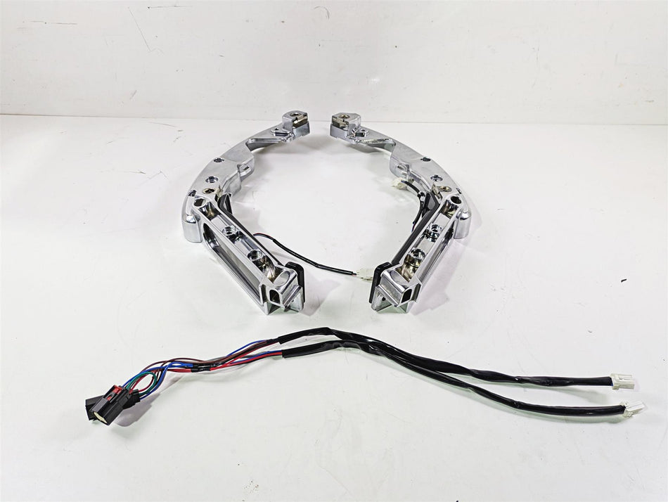 2016 Harley Touring FLHR Road King Rear Chrome Bag Support & Light Set 90200503 {{ shop.shopifyCountryName }} - Mototech271
