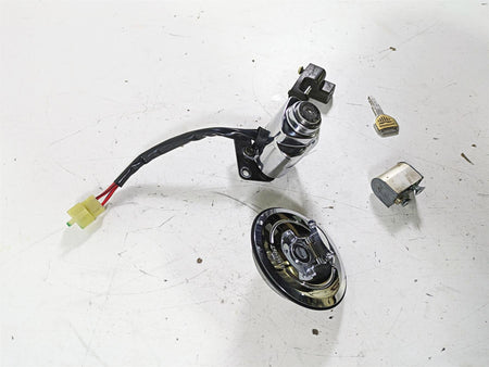 2002 Honda VTX1800 Retro Ignition Switch Steering Key Lock Cap Set 35110-MR1-000 {{ shop.shopifyCountryName }} - Mototech271
