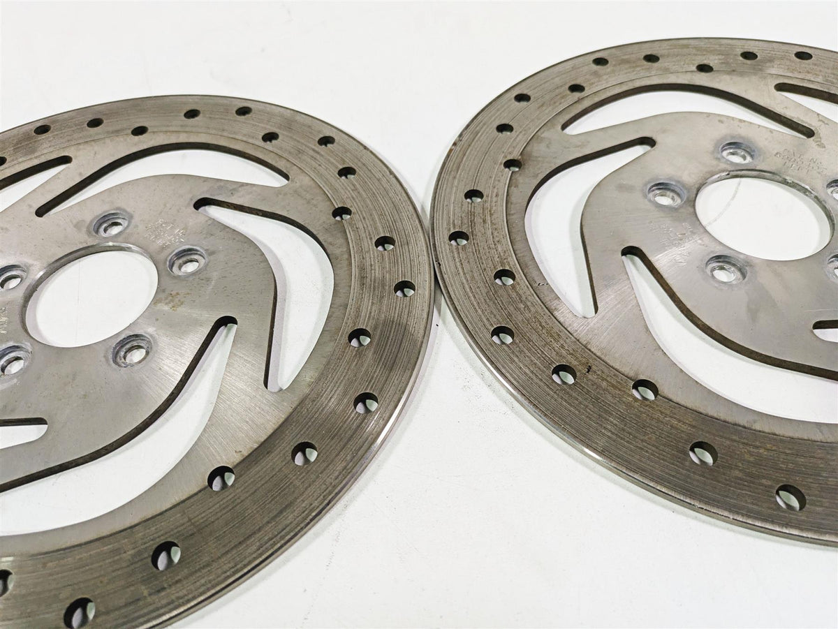 2009 Harley XR1200 Sportster Straight Front Brake Rotor Disc Set 41820-08 {{ shop.shopifyCountryName }} - Mototech271