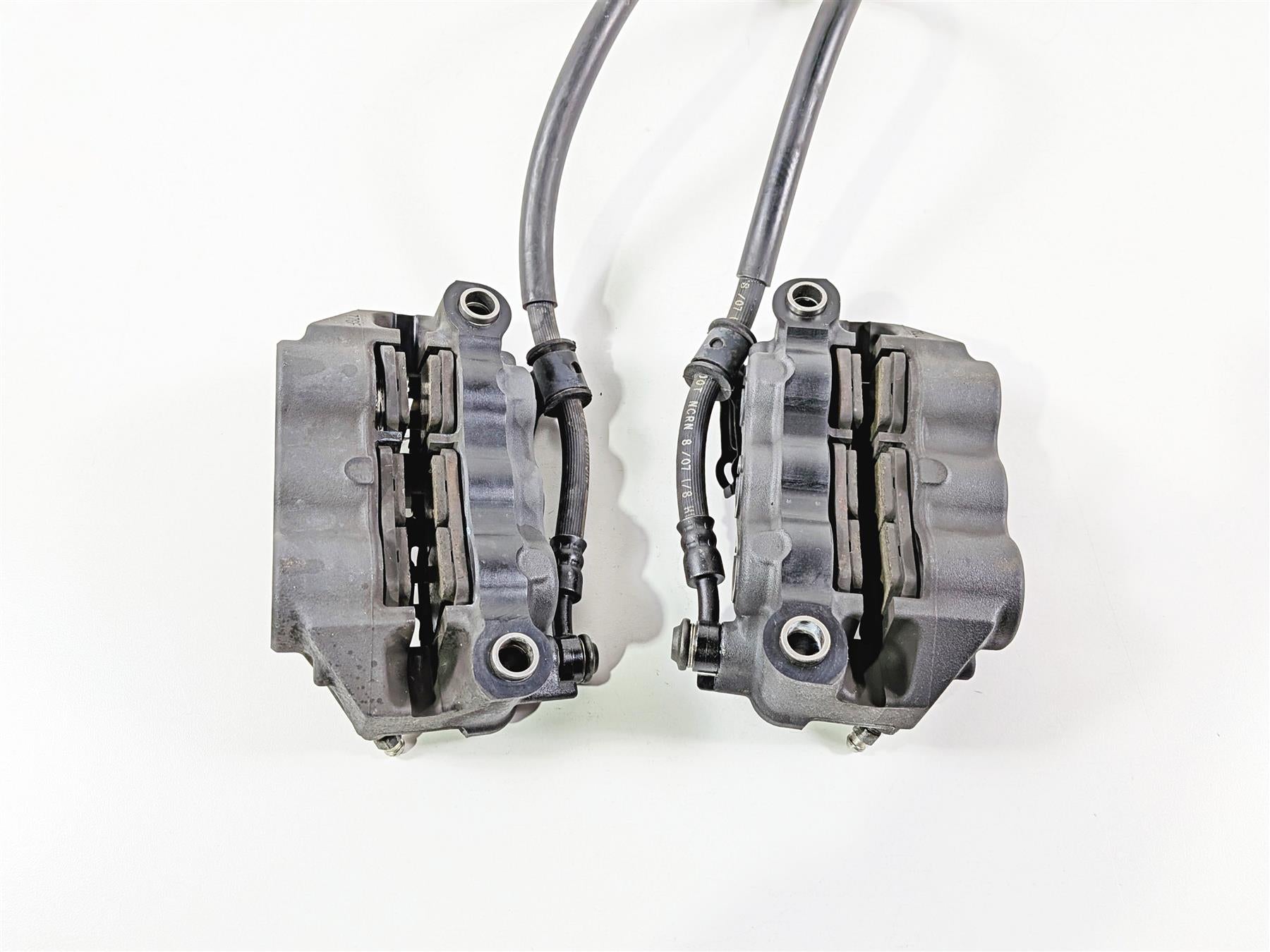 2008 Yamaha YZF R1 RN19 Front Brake Caliper Set 6 Piston & Lines 4C8-2580T-01-00 {{ shop.shopifyCountryName }} - Mototech271