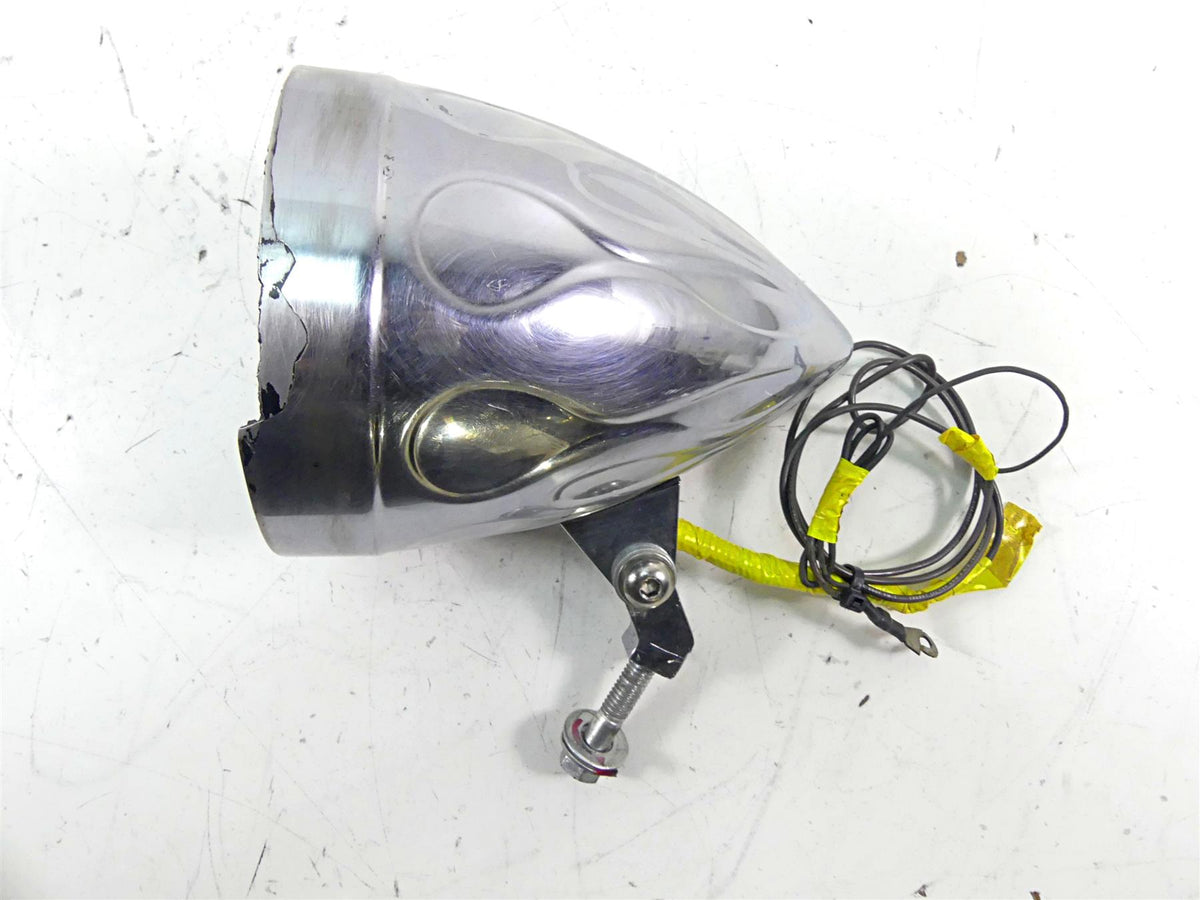 2009 Big Dog K9 Flames Skull Headlight Headlamp Head Light Lamp -Read {{ shop.shopifyCountryName }} - Mototech271