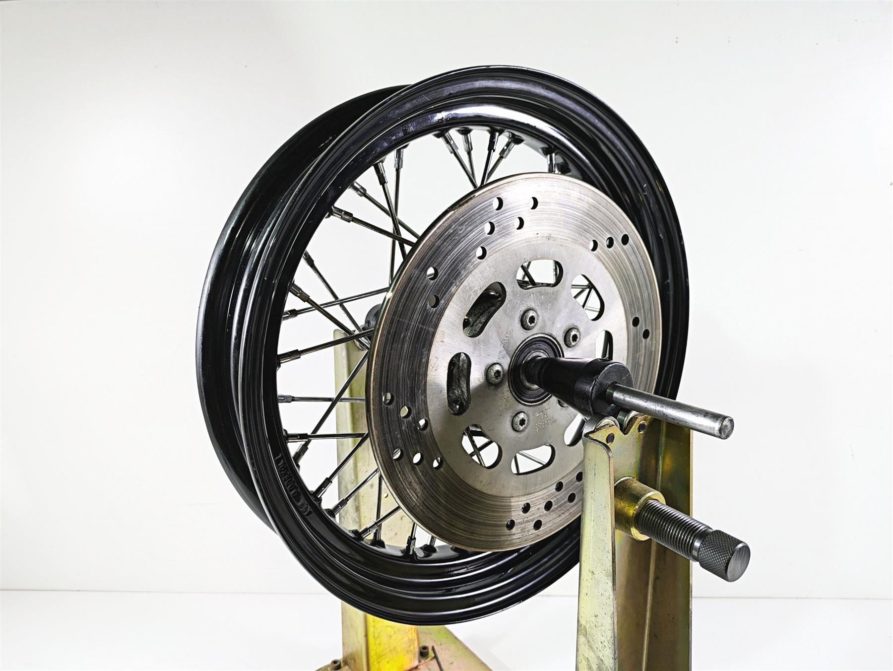 2009 Harley FLSTSB Cross Bones 16x3 Front Wheel Rim - Read 44937-08 {{ shop.shopifyCountryName }} - Mototech271
