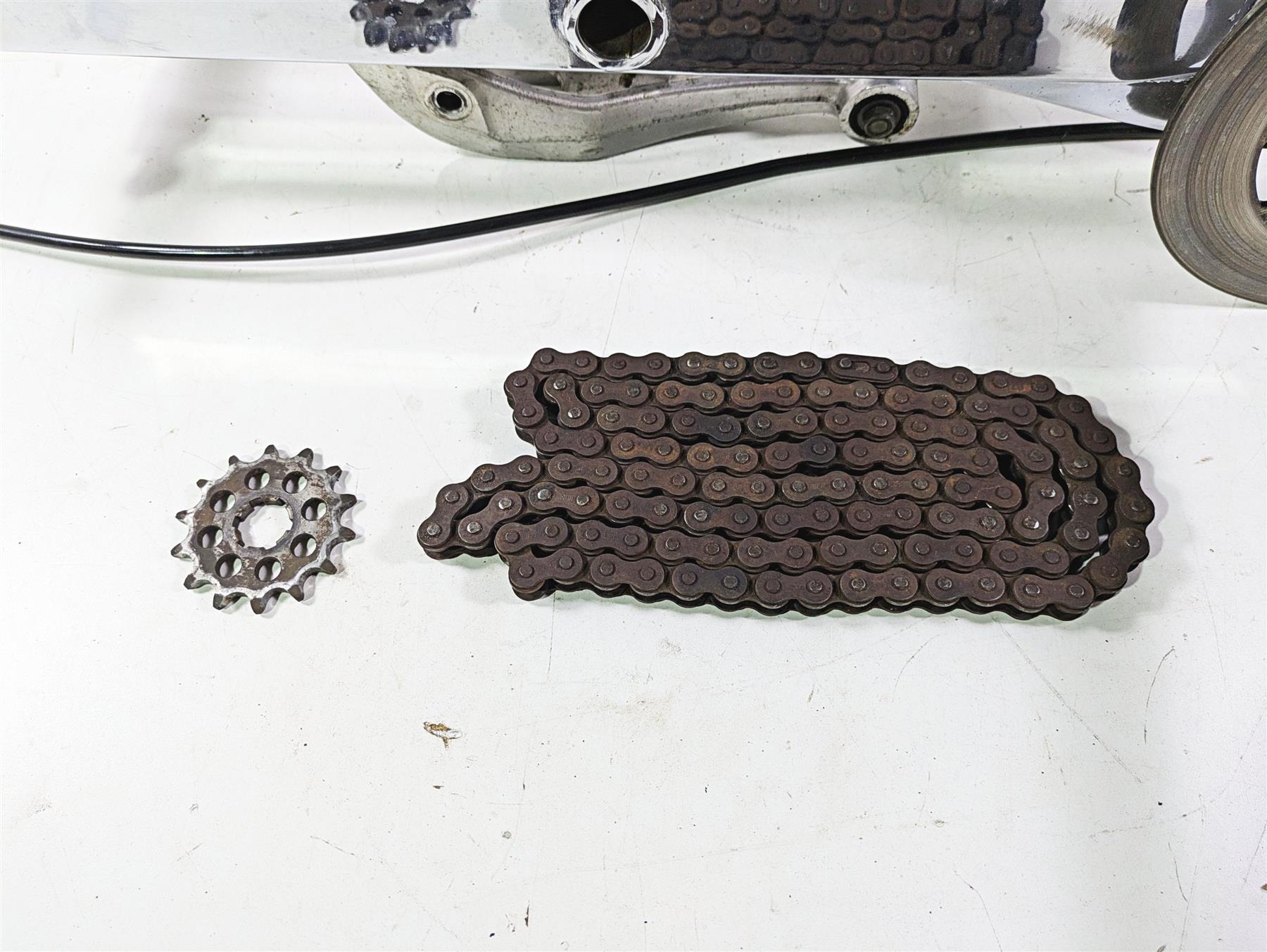 2001 Yamaha Banshee YFZ350 +6" Extended Rear Swingarm Axle Caliper Chain Set {{ shop.shopifyCountryName }} - Mototech271