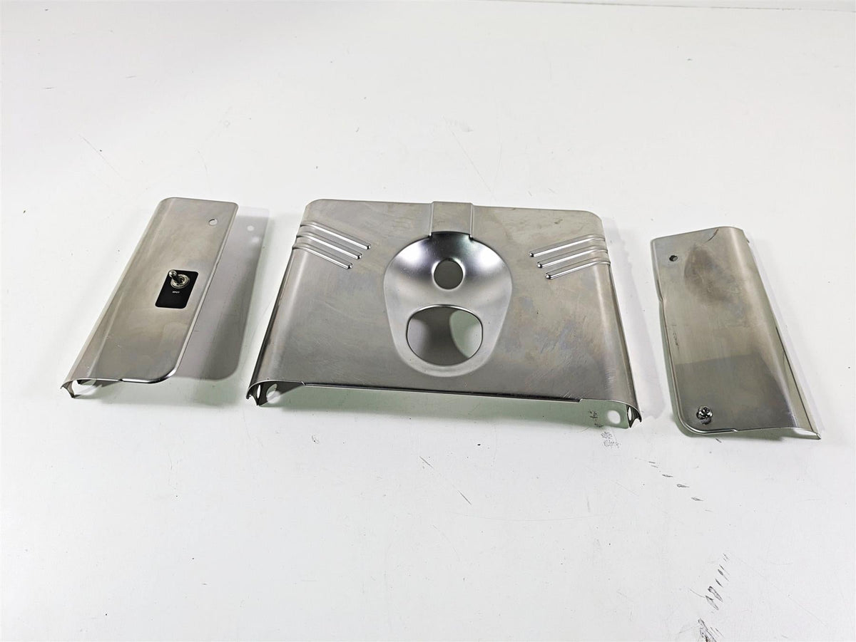 2003 Harley FLSTC Softail Heritage 100th Complete Headlight Cover Set 67808-86 {{ shop.shopifyCountryName }} - Mototech271
