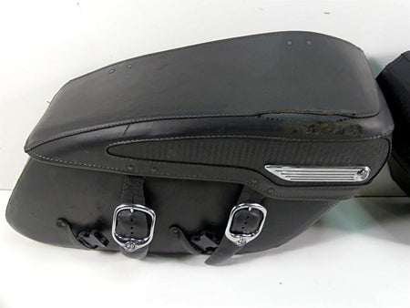 2007 Harley Touring FLHRC Road King Saddlebag Saddle Bag Storage Set 91138-98C {{ shop.shopifyCountryName }} - Mototech271