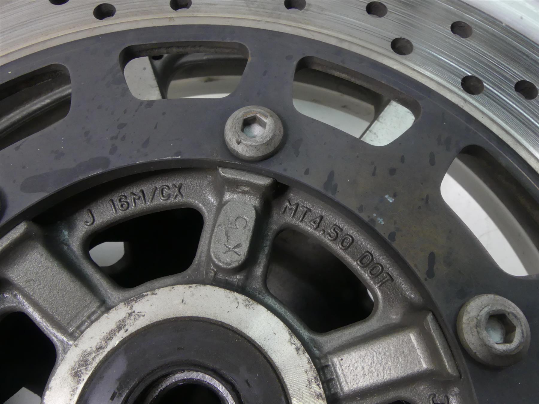 2007 Yamaha XVS1300 V-Star Straight Rear Wheel Rim 16x4.5 3D8-25338-00-MA {{ shop.shopifyCountryName }} - Mototech271