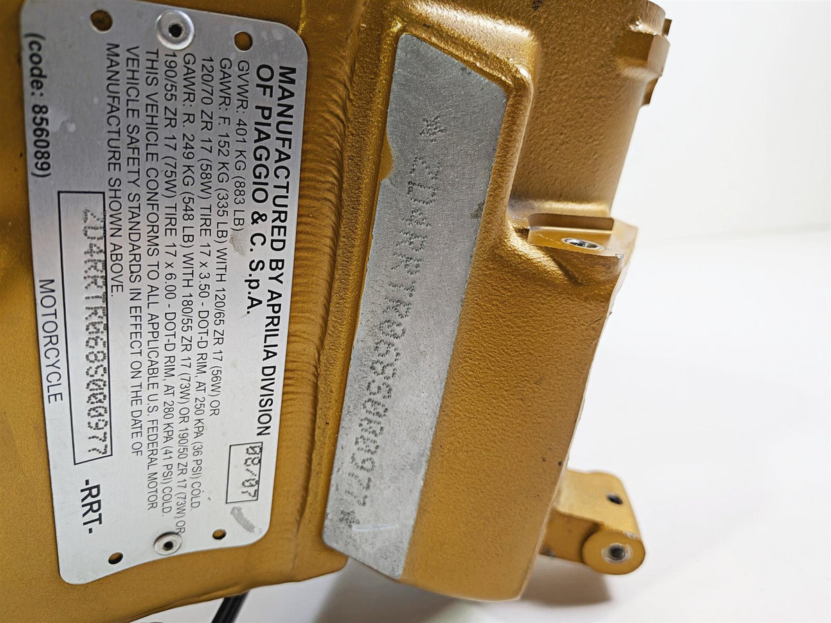 2008 Aprilia RSVR 1000 Factory Straight Main Frame Chassis -GOLD -With Clean Florida Title -AP8184394 {{ shop.shopifyCountryName }} - Mototech271