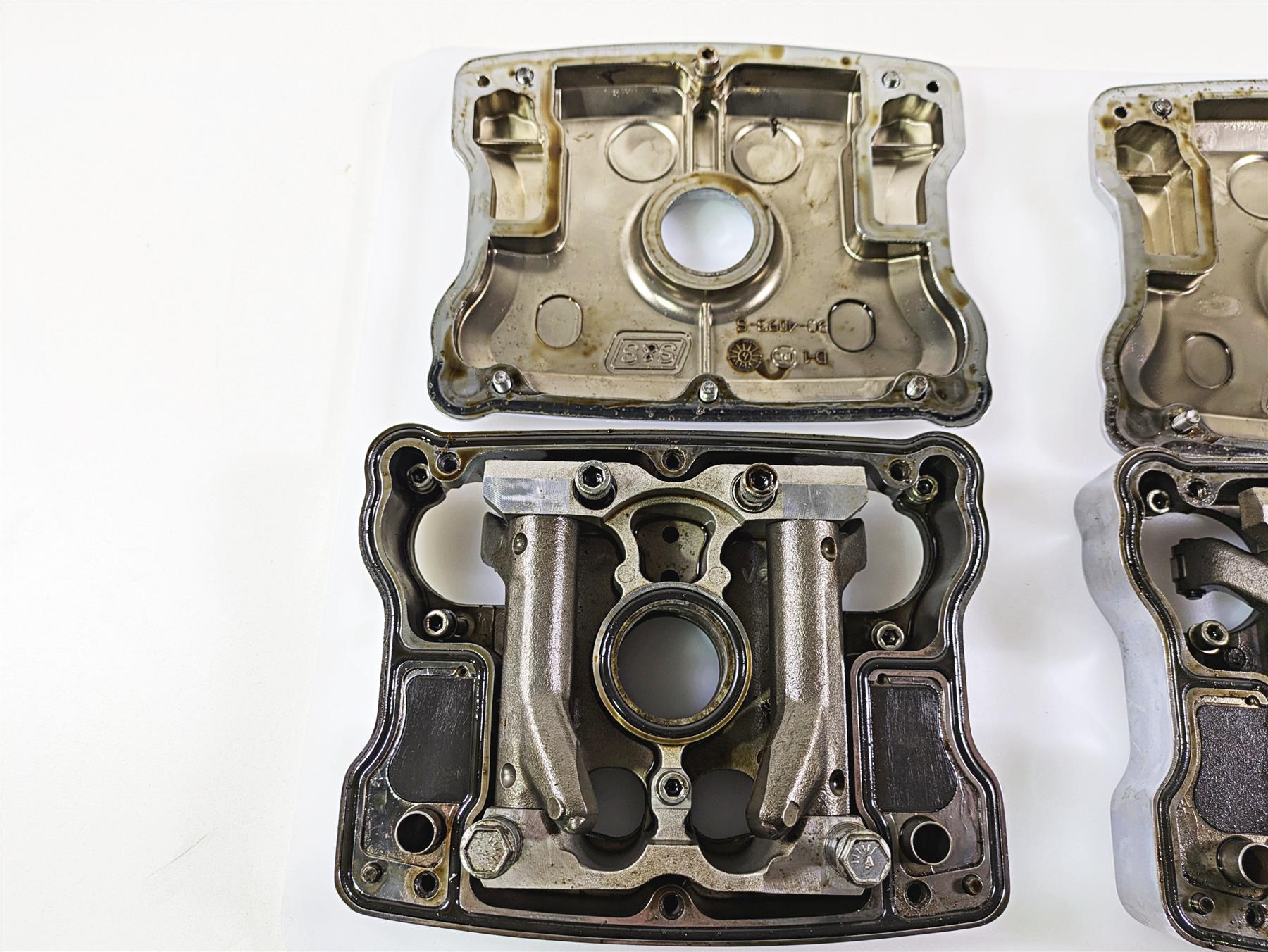 2004 Big Dog Chopper S&S Chrome Rocker Box Cylinderhead Cover Set 90-4093-S {{ shop.shopifyCountryName }} - Mototech271
