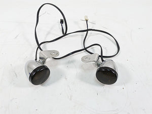 2012 Harley FLD Dyna Switchback Front Led Turn Signal Smoke Blinker Set 68972-00