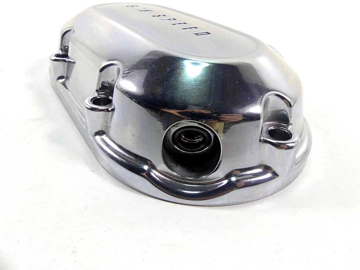 2014 Harley FXDL Dyna Low Rider Clutch Side Chrome Transmission Cover 37126-06 {{ shop.shopifyCountryName }} - Mototech271