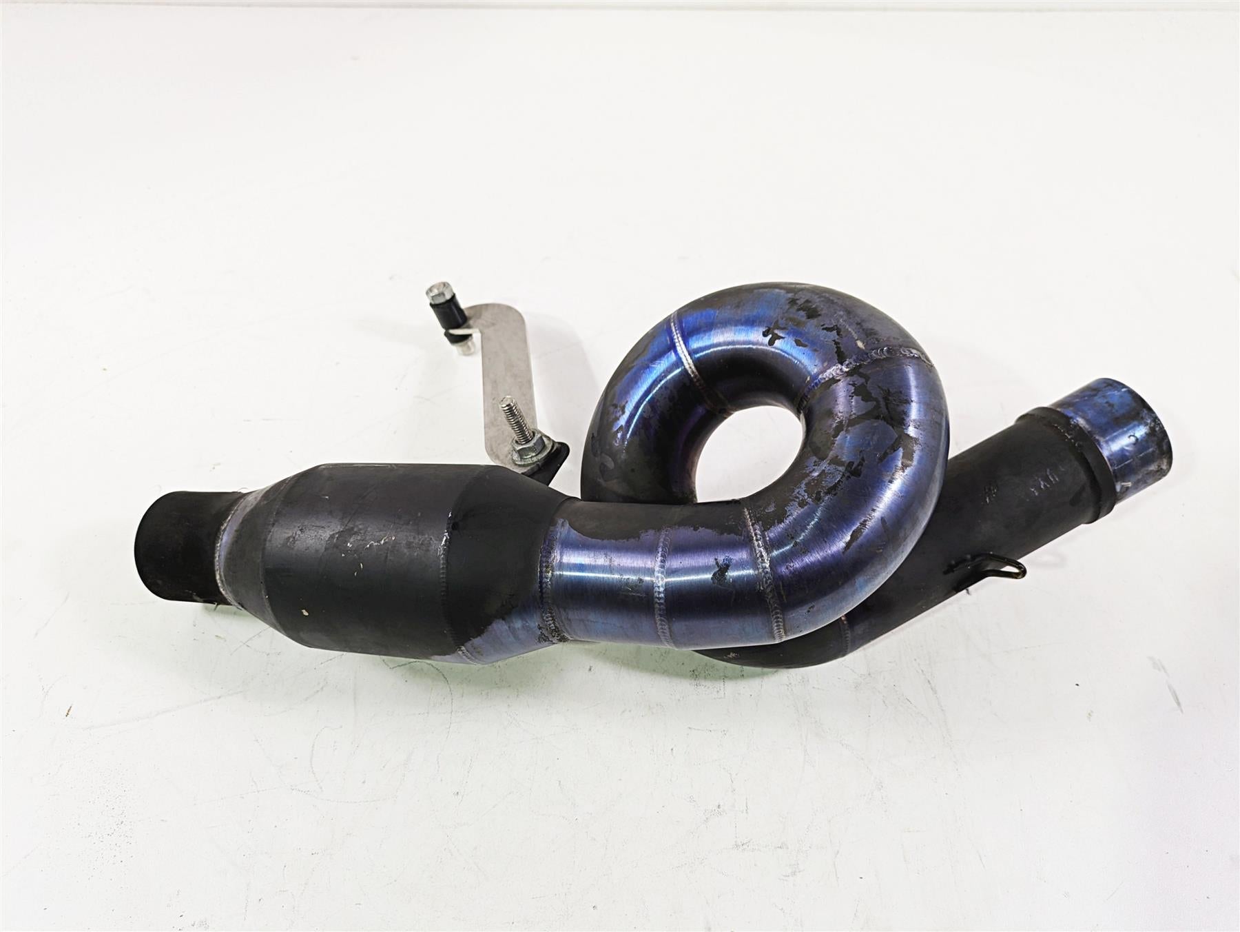 Motorcycle Used Aftermarket Loop Exhaust Mid Pipe Under Belly | Mototech271