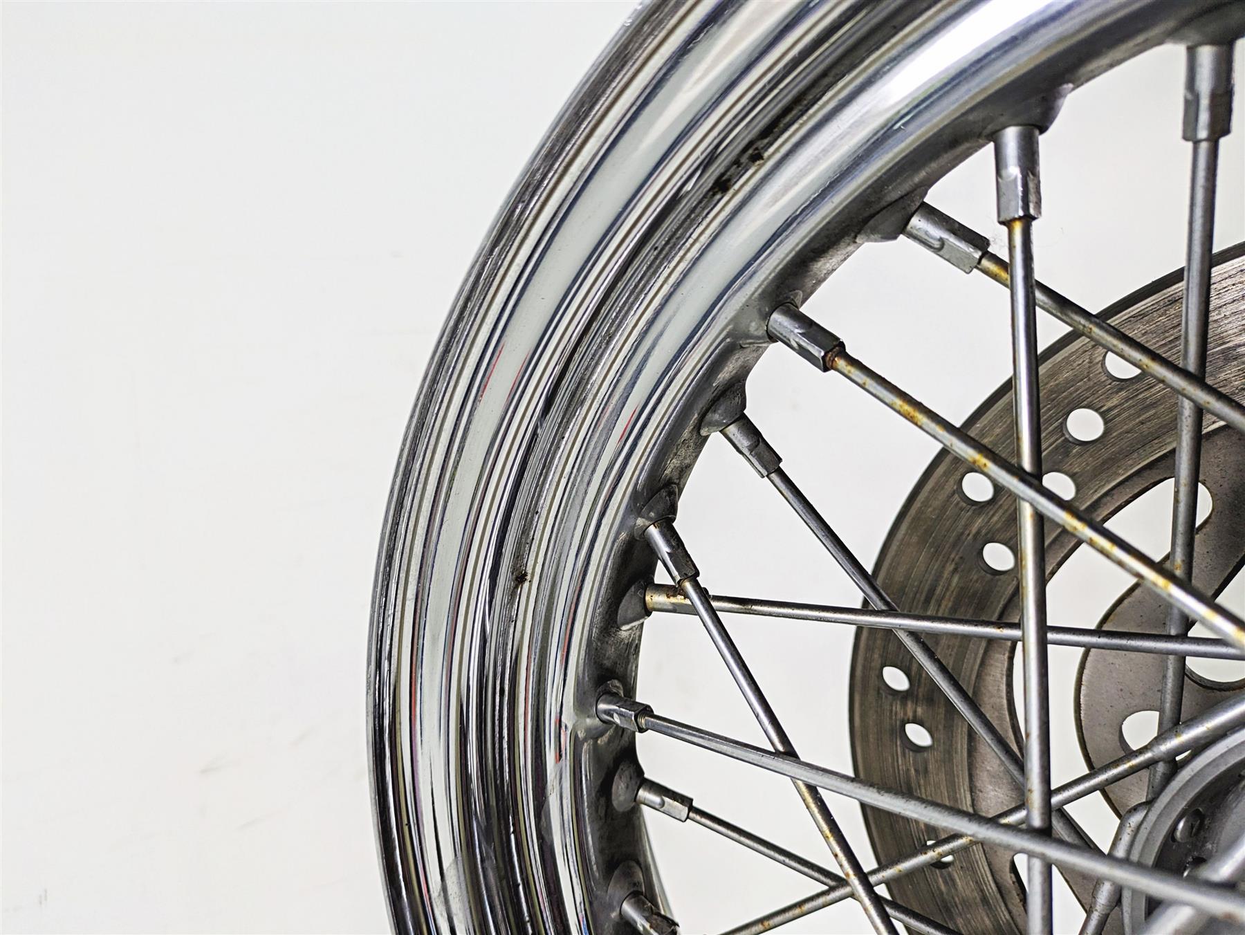 2013 Harley Softail FLSTC Heritage Classic 16x3 Front Wheel Rim & Cover 41559-08 {{ shop.shopifyCountryName }} - Mototech271
