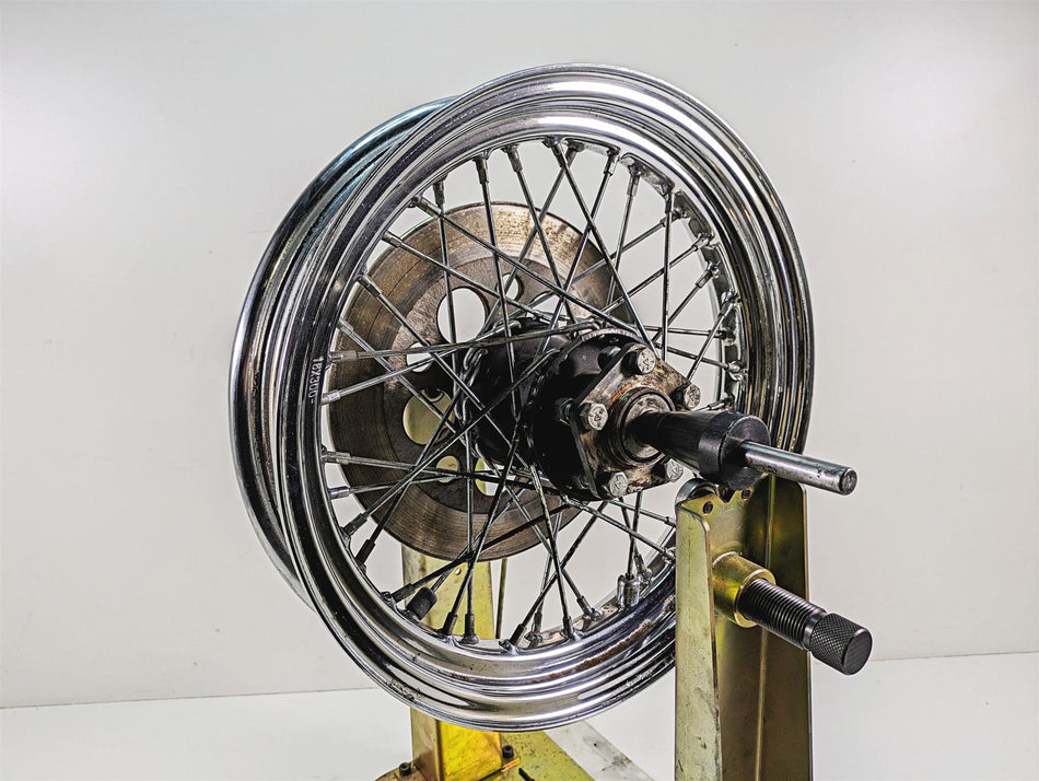 1986 Harley Sportster XLH 883 Straight 16x3 Spoke Rear Wheel Rim 40975-86 {{ shop.shopifyCountryName }} - Mototech271
