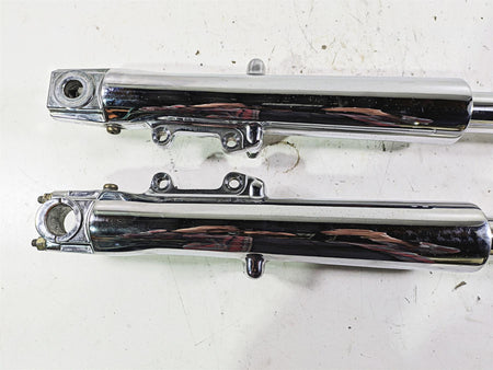 2003 Harley Touring FLHTCUI 100TH E-Glide Chrome Front Fork Set 41mm 46495-02A {{ shop.shopifyCountryName }} - Mototech271