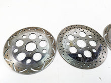 Load image into Gallery viewer, 00-07 Harley Davidson Touring Electra Glide Aftermarket Chrome Front Rear Brake Rotor Disc Set
