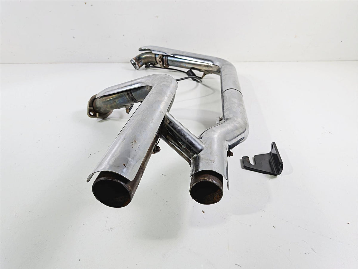 2012 Harley Softail FLSTF Fat Boy Exhaust Header & Heat Shield Set 65600042 {{ shop.shopifyCountryName }} - Mototech271