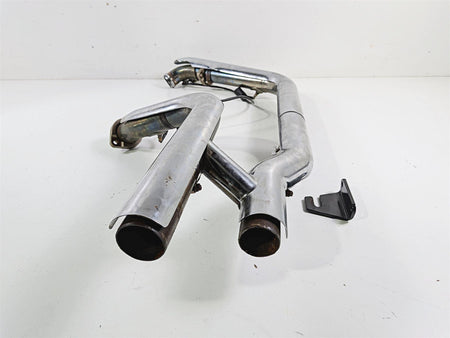 2012 Harley Softail FLSTF Fat Boy Exhaust Header & Heat Shield Set 65600042 {{ shop.shopifyCountryName }} - Mototech271