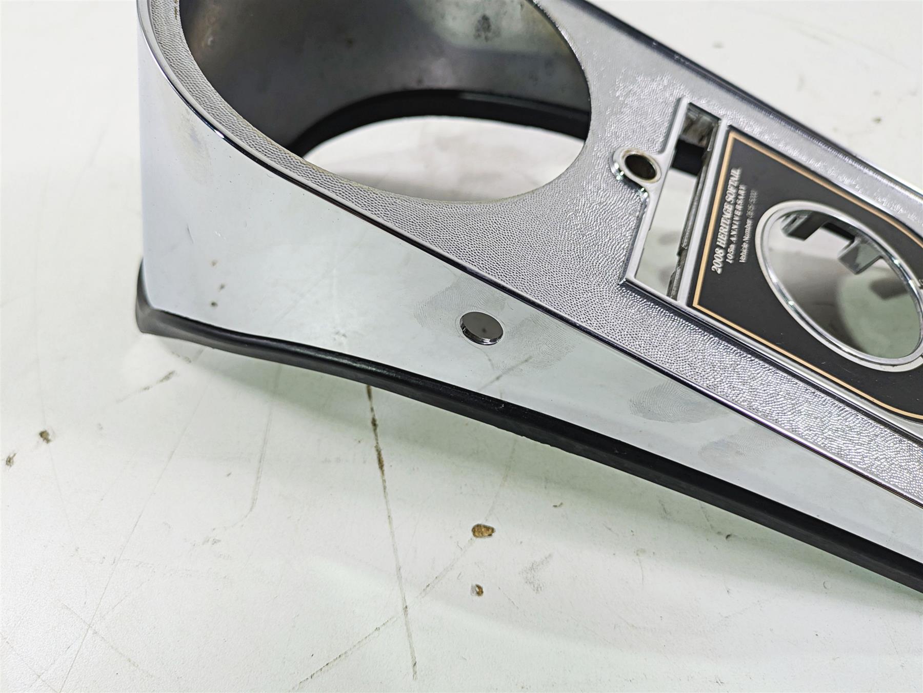 2008 Harley FLSTC 105TH Softail Heritage Fuel Tank Dash Cover Console 71273-00A {{ shop.shopifyCountryName }} - Mototech271