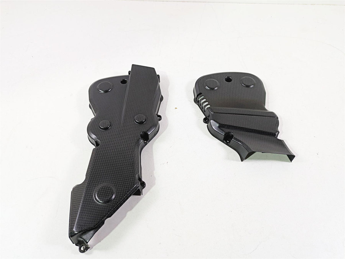 2013 Ducati Hypermotard 821 SP Carbon Fiber Timing Belt Cover Set 24511401A {{ shop.shopifyCountryName }} - Mototech271