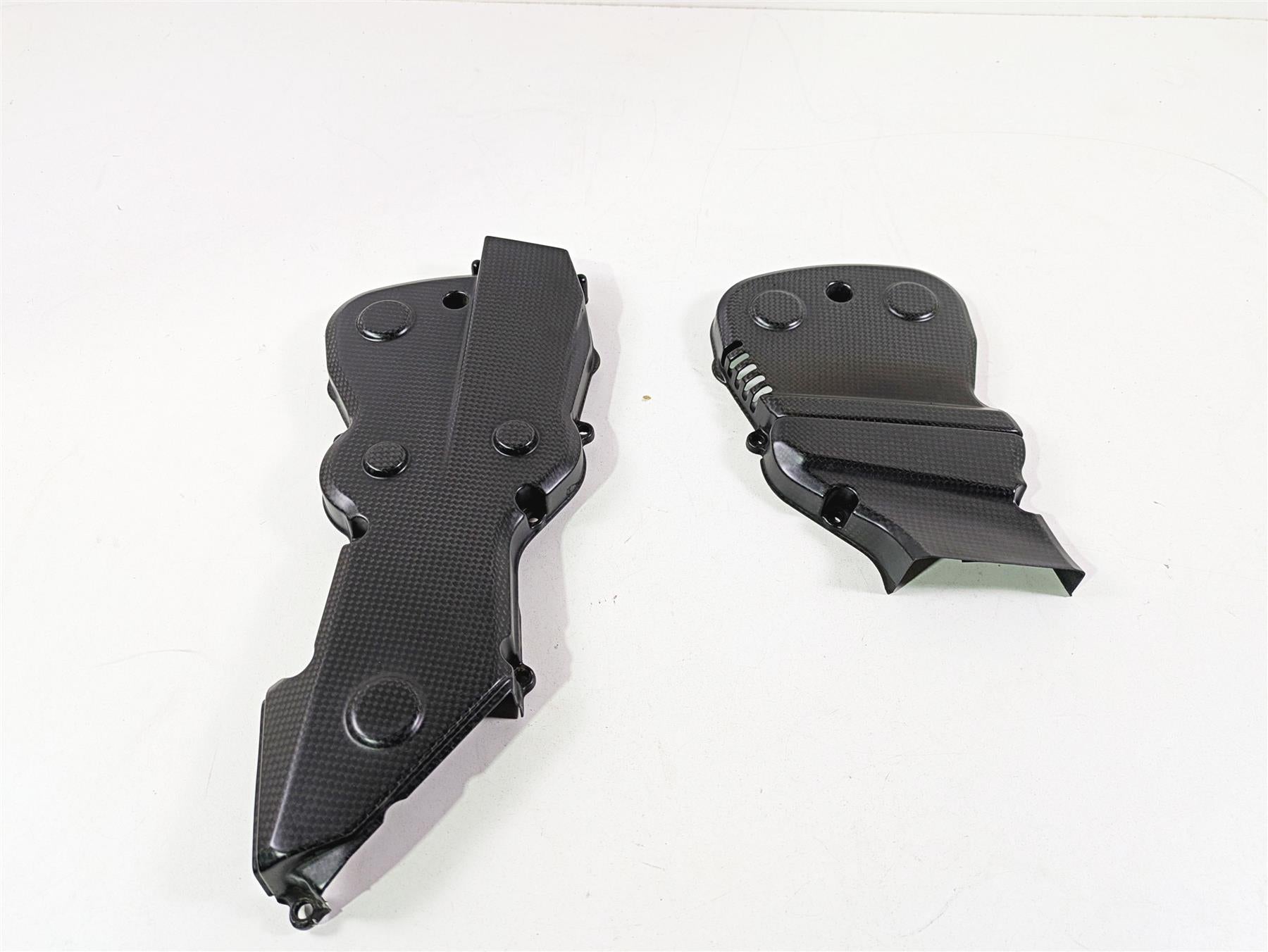 2013 Ducati Hypermotard 821 SP Carbon Fiber Timing Belt Cover Set 24511401A {{ shop.shopifyCountryName }} - Mototech271