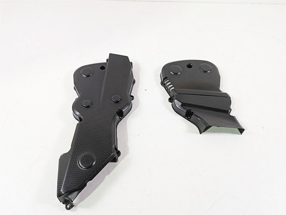 2013 Ducati Hypermotard 821 SP Carbon Fiber Timing Belt Cover Set 24511401A {{ shop.shopifyCountryName }} - Mototech271