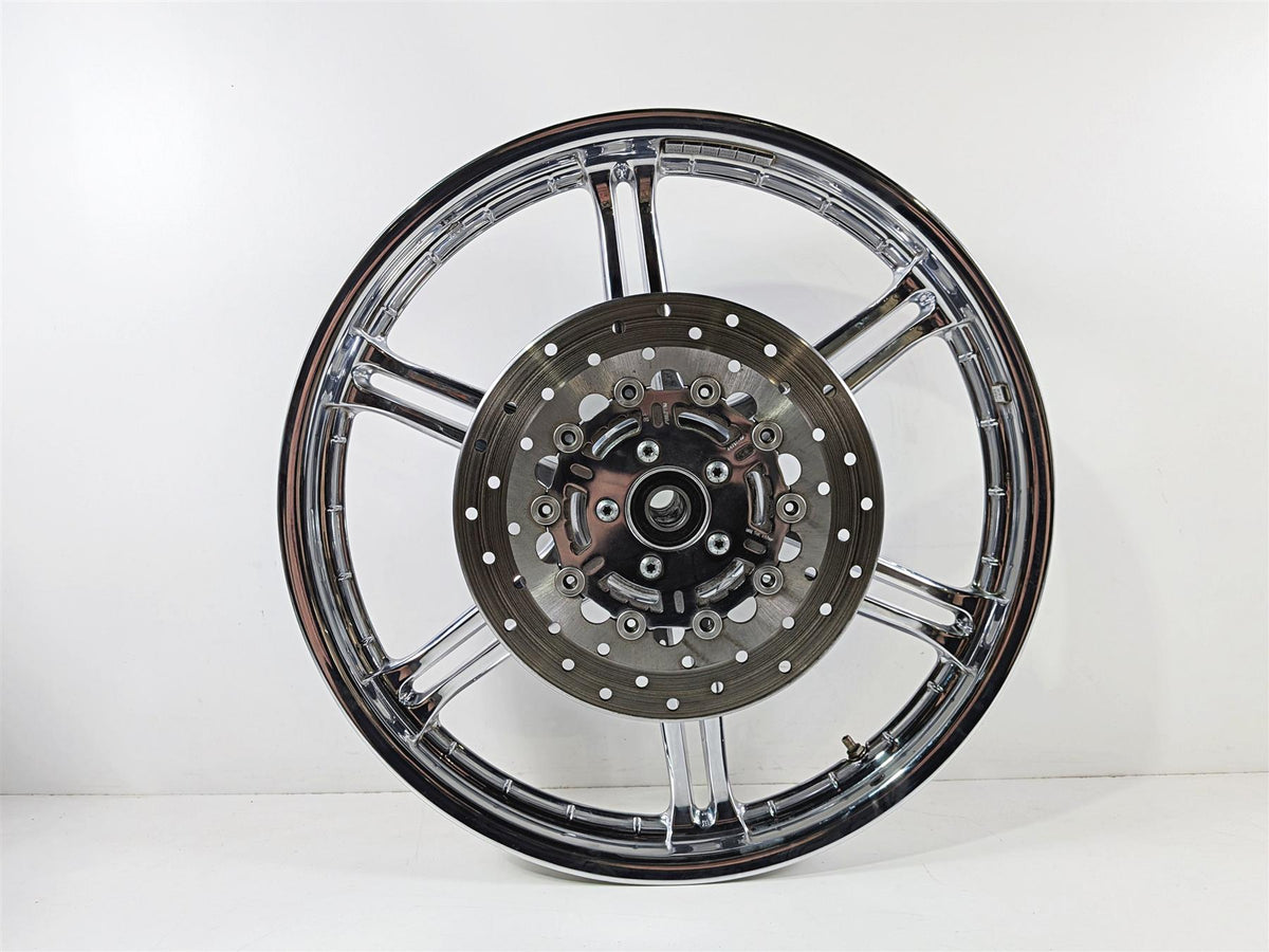 2008 Harley FXDSE CVO Dyna Chrome Slotted Front Wheel Rim 21x2.15 43973-08-Mototech271