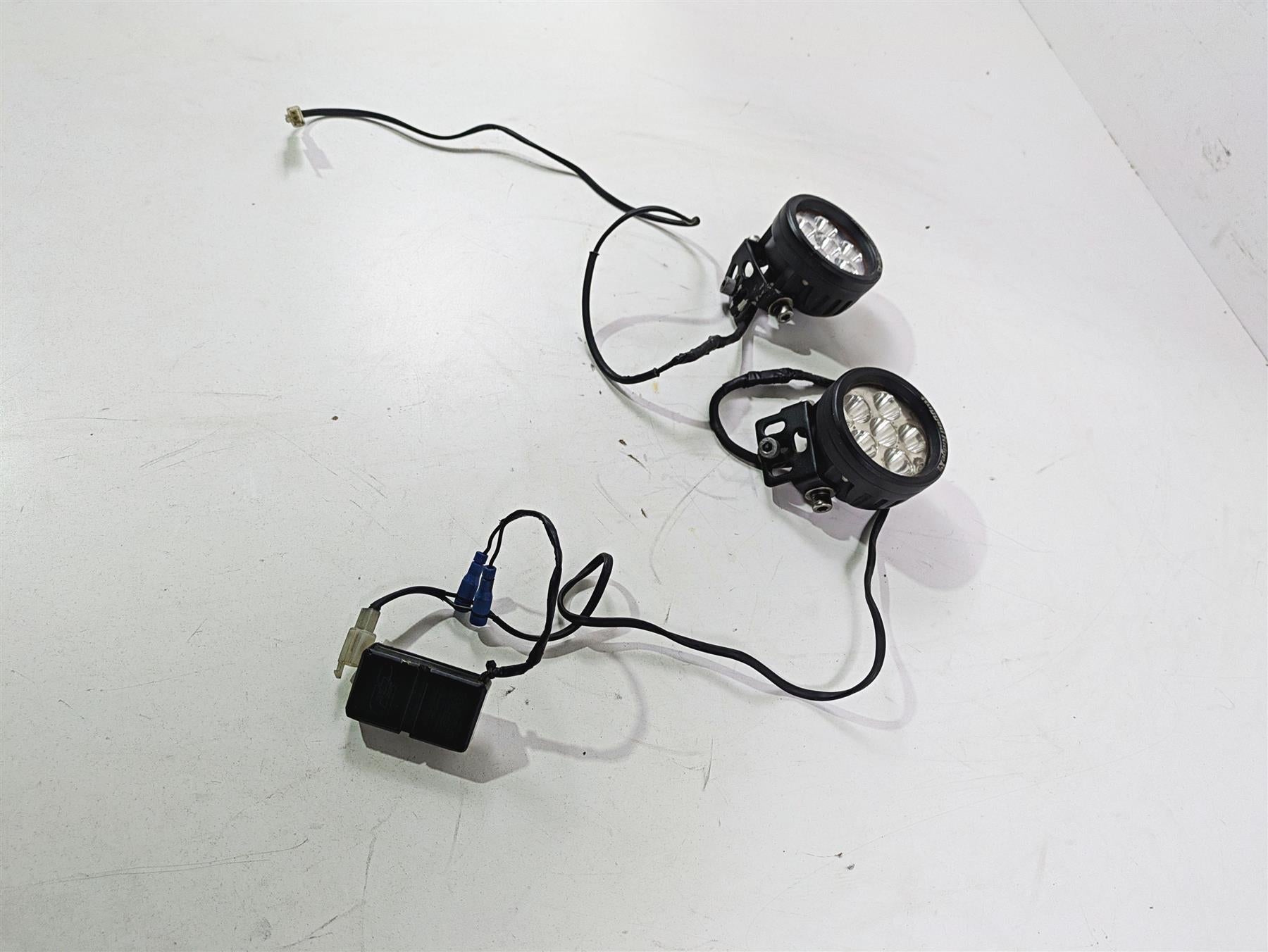 2016 Moto Guzzi Stelvio 1200 8V NTX Rugged Ridge Led Fog Spot Light Lamp Set {{ shop.shopifyCountryName }} - Mototech271